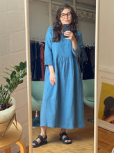 3/4 SLEEVE HARVEST DRESS (Sky)