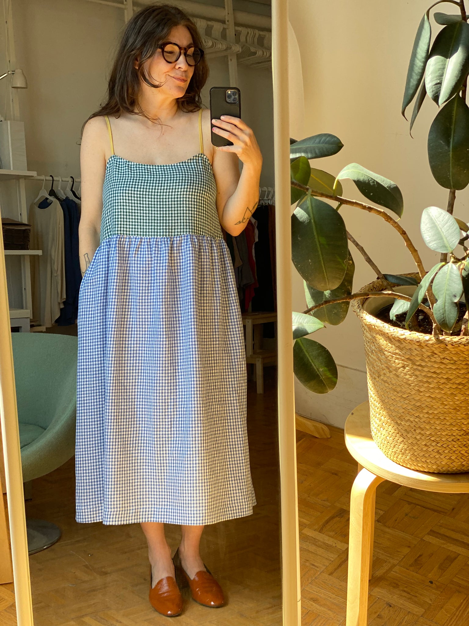 Blue and yellow sales sundress